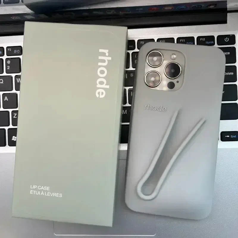 Color: Blue, Material: Microfiber - Quality Fashion Box for Rhode Phone Case Gift Packaging Lipstick Box for Girl for IPhone 16 15 14 13 12 11 Pro Max XR XsMax Case