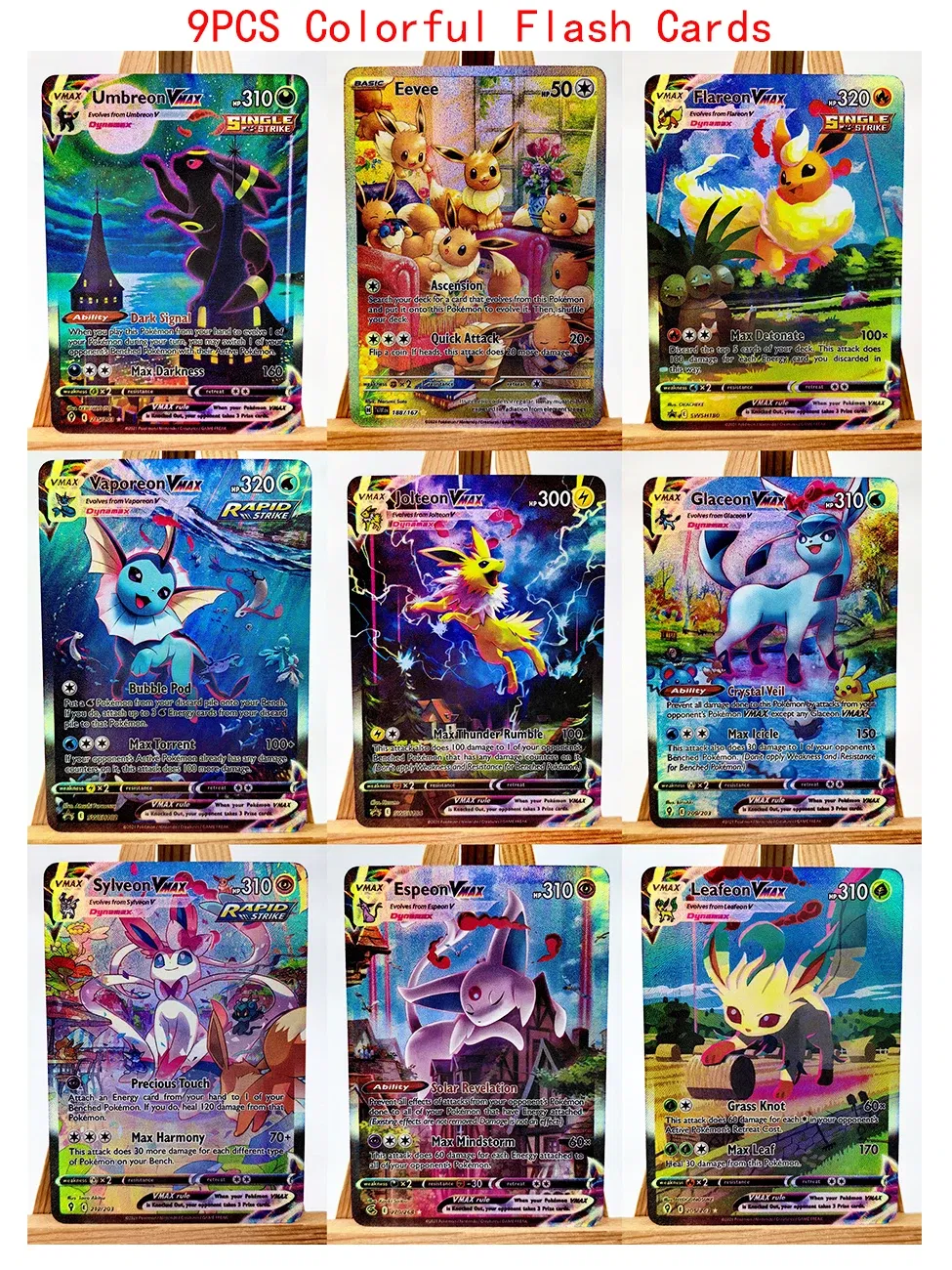 Color: Clear - Umbreon Eevee Sylveon Leafeon Glaceon Toys Hobbies Hobby Collectibles Game Collection Anime Cards