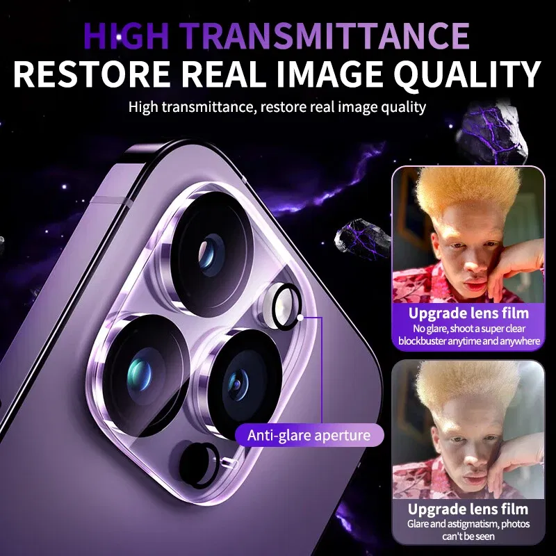 Color: GRAY, Bundle: Bundle4 - 4PCS Full Cover Camera Lens Protector Glass for IPhone 11 12 13 14 15 Pro Max Mini for IPhone Xs Max XR X 14Plus Tempered Glass