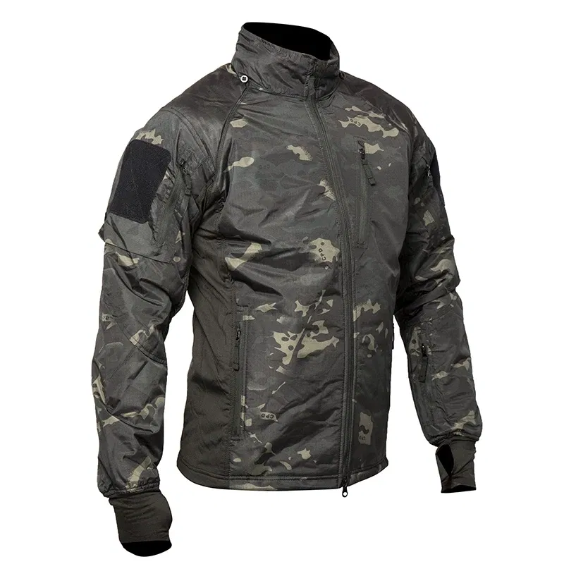 Color: black, Size: XXXL - Mege Men's Tactical Jacket Coat Fleece Parka Outdoor Outwear Lightweight Gear