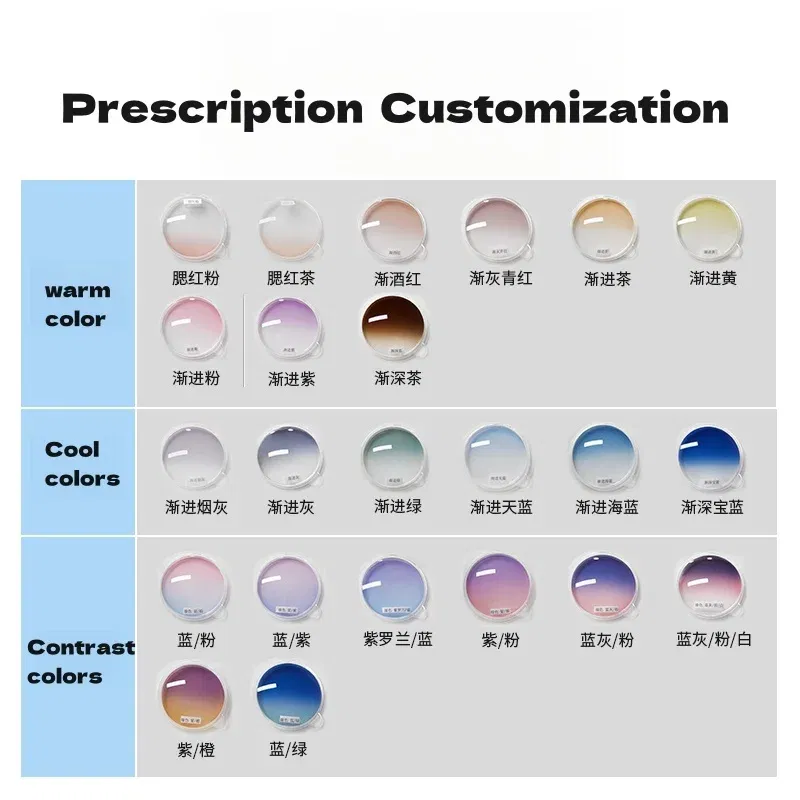 Lenses Color: Blue,  Lens Index: 1.56 - F?·DRACON Non-polarized sunglasses 1.56 1.61 1.67 1.74 Anti-UV Blue light Driving Fishing HD CR-39 Prescription Custom Lenses