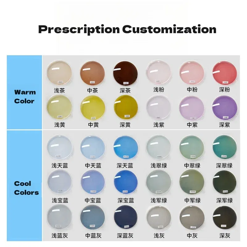 Lenses Color: Blue,  Lens Index: 1.56 - F?·DRACON Non-polarized sunglasses 1.56 1.61 1.67 1.74 Anti-UV Blue light Driving Fishing HD CR-39 Prescription Custom Lenses