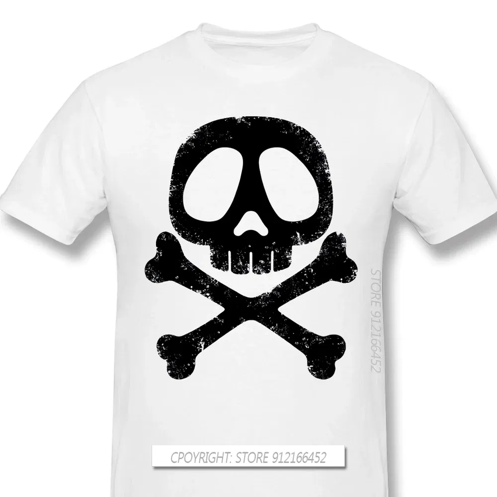 Color: WHITE, Size: XL - Cool Black TShirt Space Pirate Captain Harlock Arcadia Kei Yuki Anime Homme T-Shirts Tee Pure Cotton Oversize Short Sleeve