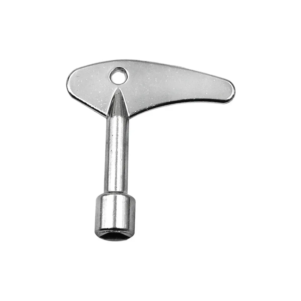 Color: PURPLE - Electric Cabinet Car Elevator Cross Key Wrench Water Meter Valve Key Internal Triangle Wrench Multi-purpose Tool Portable