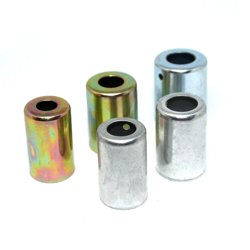 Color Name: Silver - Air conditioning joint cover,fitting cover R12 5/16 3/8 1/2 5/8 iron cover.Air conditioning hose connector cover