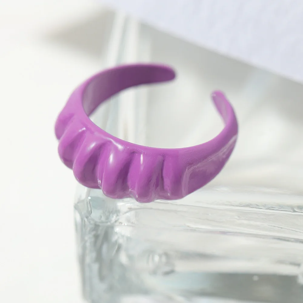 Main Stone Color: WHITE - New Creative Design Five-Pointed Star Simple Geometry Color Wide Ring For Woman Simple Personality Trend Temperament Rings