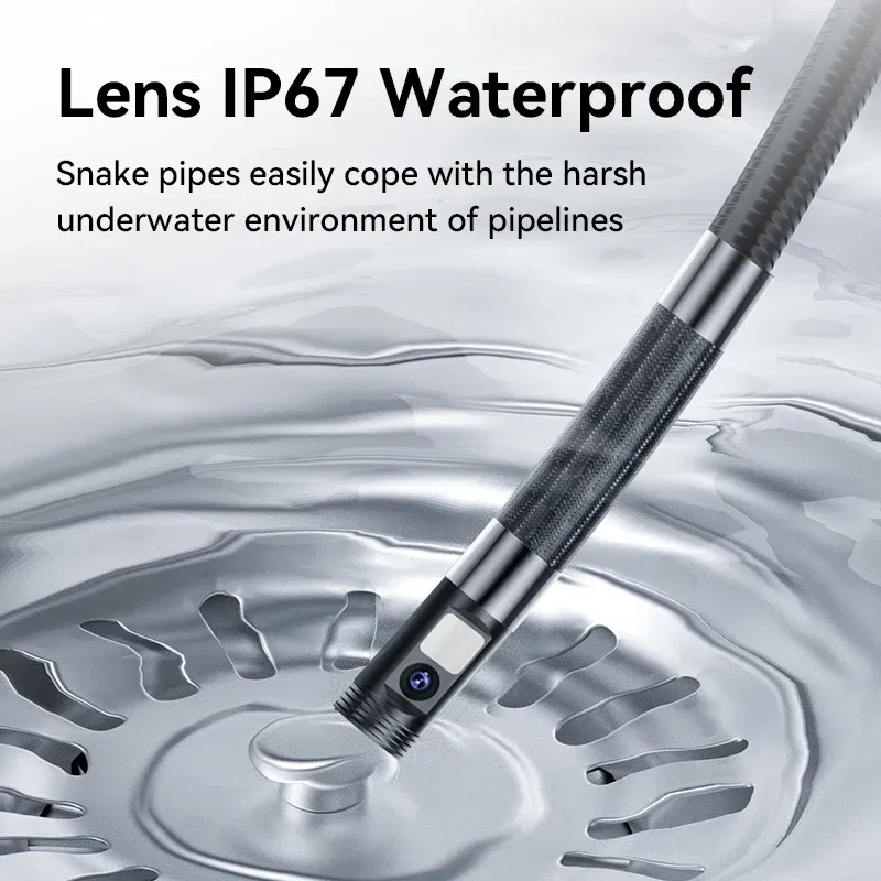 Color: WHITE, Cable Length: 1m - 360?° Articulated Endoscope,Joystick Articulated Endoscope Camera with Steerable Probe, Compatible with iPhone and Android