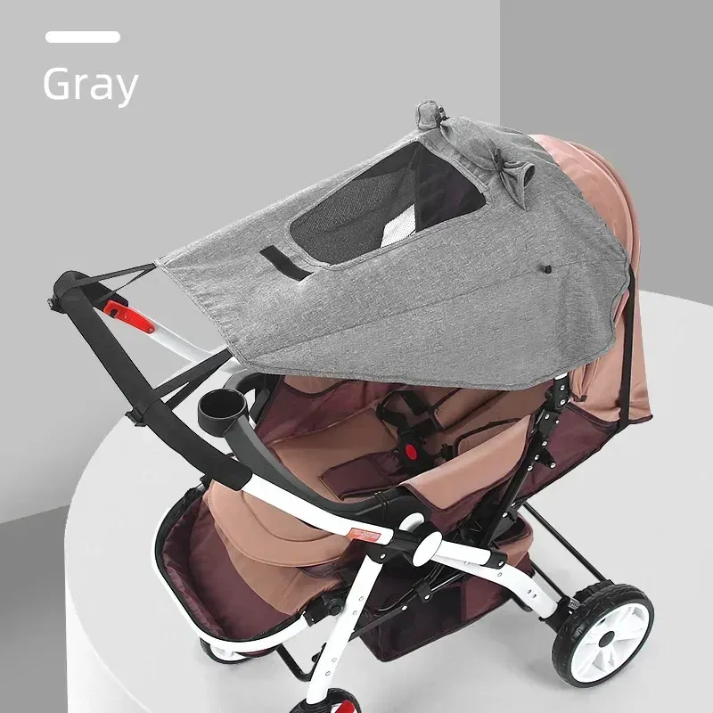 Color: green - Universal Baby Stroller Accessories Sun Shade UV Protection Sunshade Carriage Canopy Cover for Prams Infants Car Seat Sun Visor