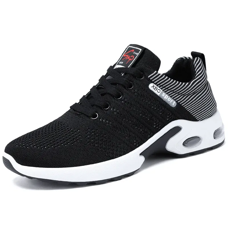 Color: GRAY, Shoe Size: 41 - sneakers Men 2025 new men's shoes lace-up running shoes Light casual sneakers