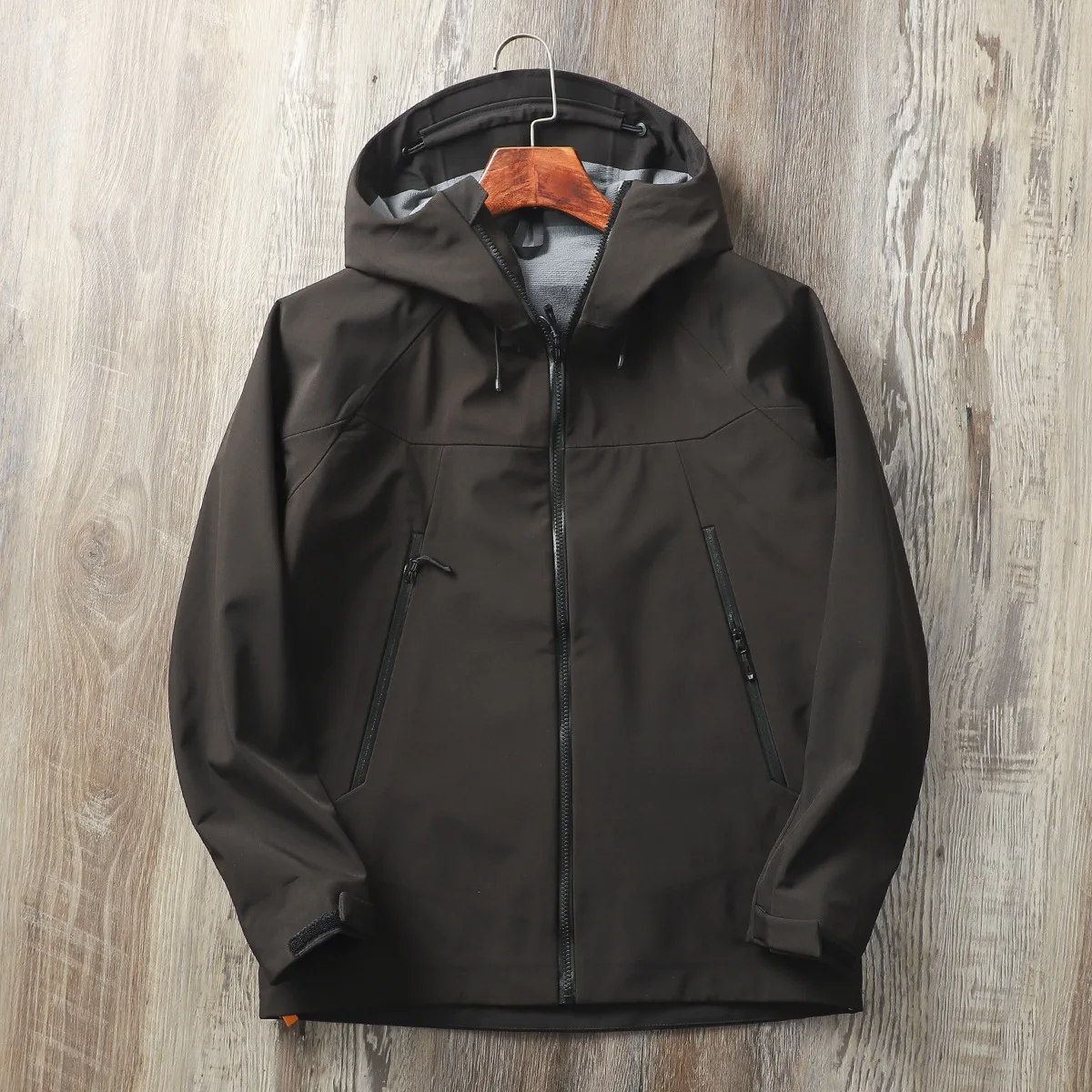 Color: Beige, Size: XXL - ARC Outdoor Horseback Riding Mountain Climbing Fishing Travel Birds Waterproof and Windproof Camping Men Soft Shell Down Jacket