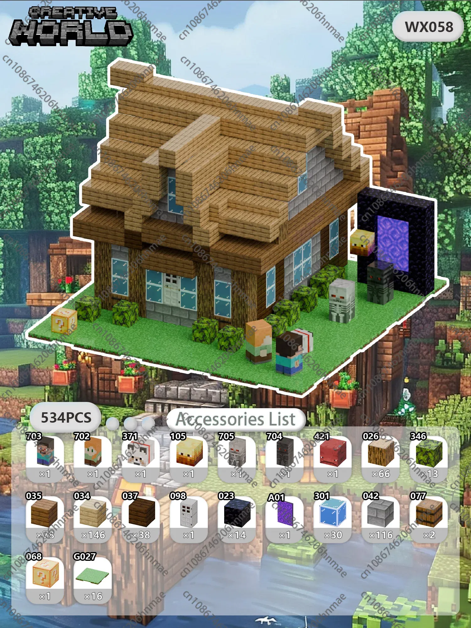 Color: Bright Light Orange - Magnetic Building Blocks Mine World Magnet Cube Set for Boy Girl Kid Age 3+ DIY Pixel style Model Base plate STEM Toy Baseplate