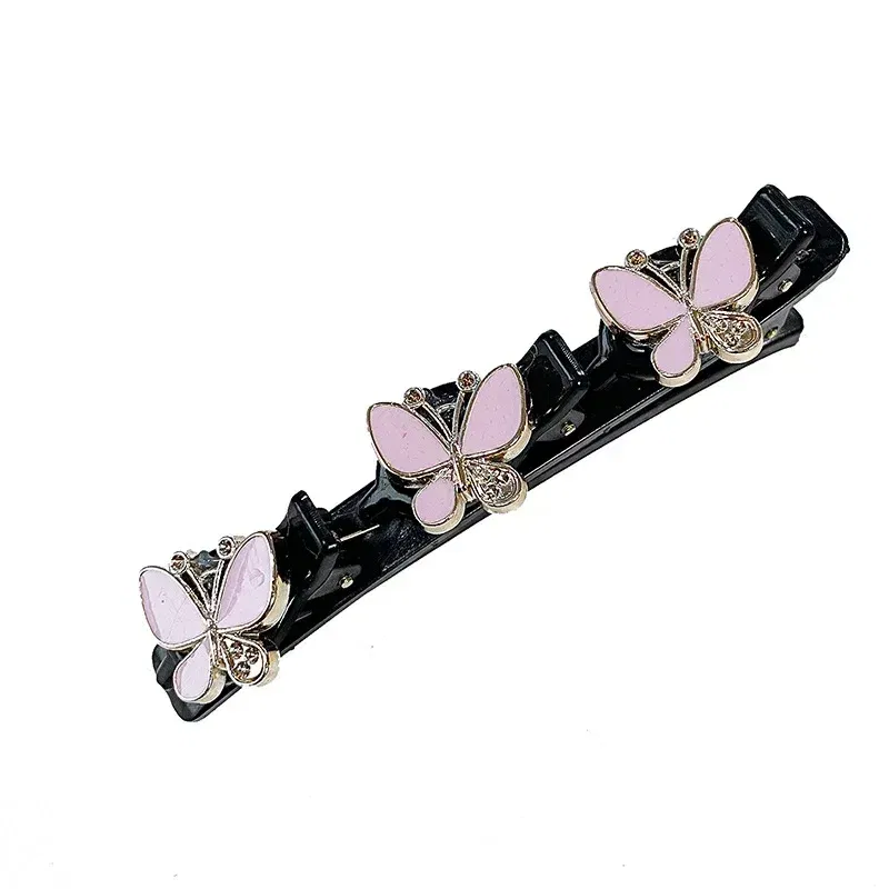 Color: Orange - Double Layer Braided Hairpin Hair Hoop Broken Hair Clip Women Hairpin Korean Fixed Headband New Hairpin Lazy Hair Accessories