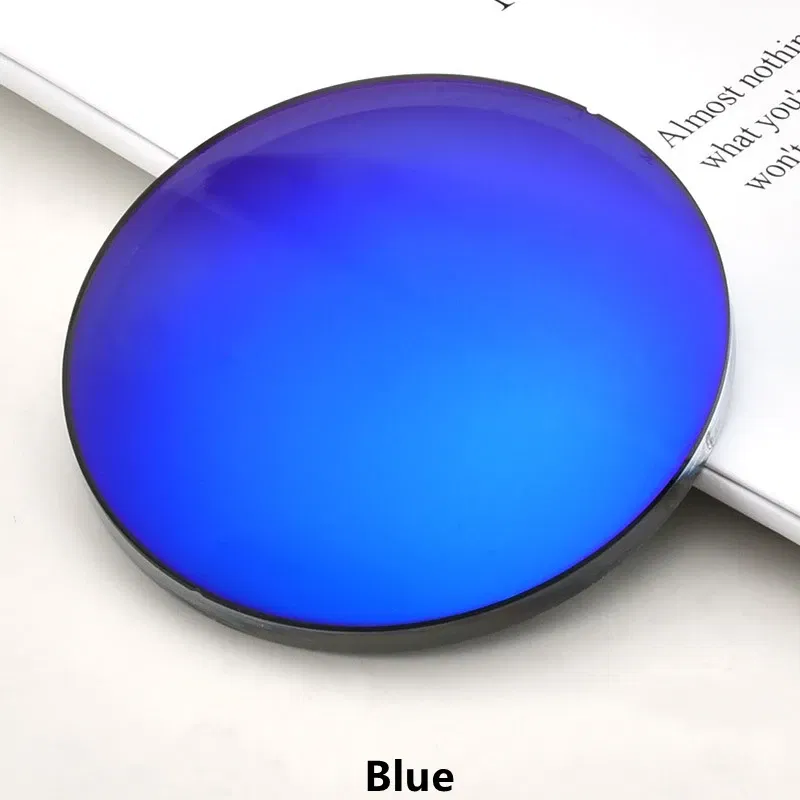 Lenses Color: GRAY, Lens Index: 1.67 - YIMARUILI 1.49 1.56 1.61 1.67 Polarized Lens Sunglasses Lens UV400 Optical Prescription CR-39 Resin Colorful Mirror Lens 1 Pair