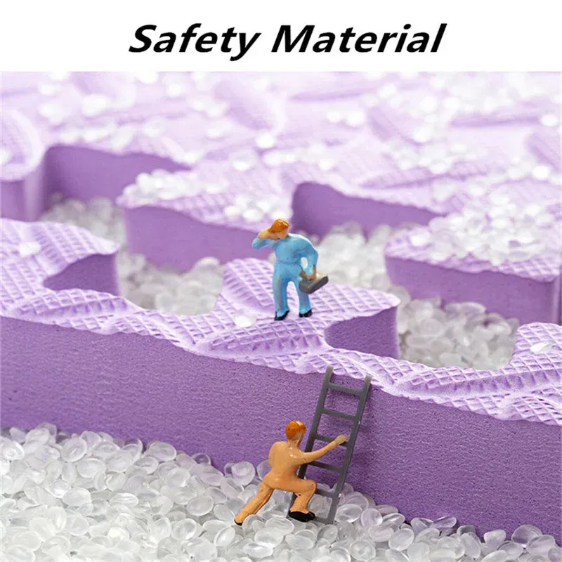 Color: Brown - Activities Mat for Baby Play Mat 16PCS Play Mats 30x30cm Thick 1cm Game Mats Tatame Play Mat for Baby Playmat Playroom Mat