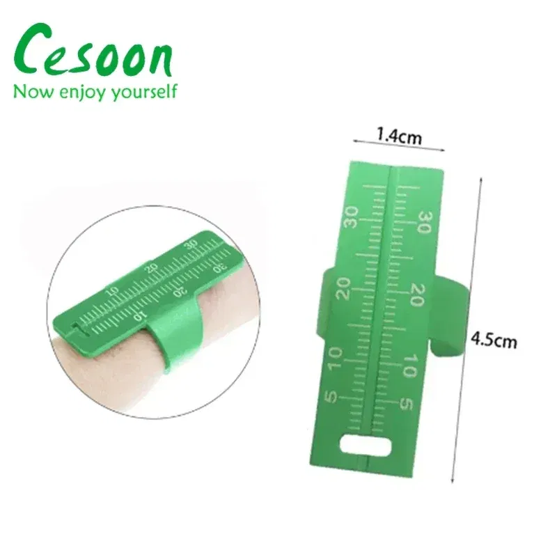 Color: Red - 1Pc Dental Ring Ruler Colorful Dentistry Root Canal Measuring Ruler Endodontic Measuring Equipment Aluminium Alloy Instrument