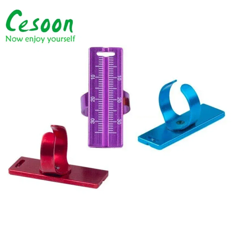 Color: Red - 1Pc Dental Ring Ruler Colorful Dentistry Root Canal Measuring Ruler Endodontic Measuring Equipment Aluminium Alloy Instrument