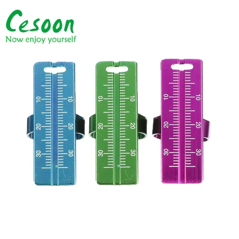 Color: Red - 1Pc Dental Ring Ruler Colorful Dentistry Root Canal Measuring Ruler Endodontic Measuring Equipment Aluminium Alloy Instrument