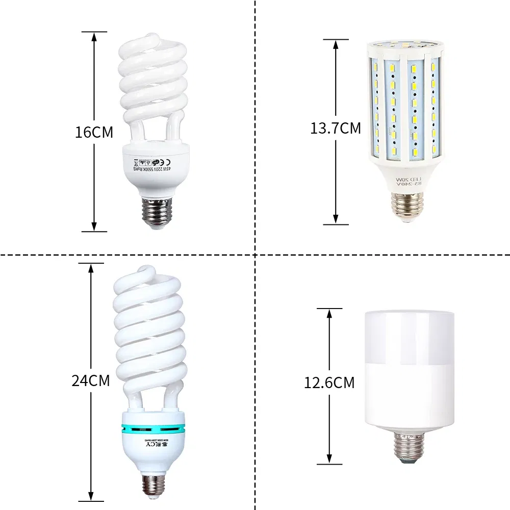 Color: BROWN, Ships From: CHINA - Photography 50x70CM Softbox Lighting Kits Professional Light System With E27 Photographic Bulbs Photo Studio Equipment