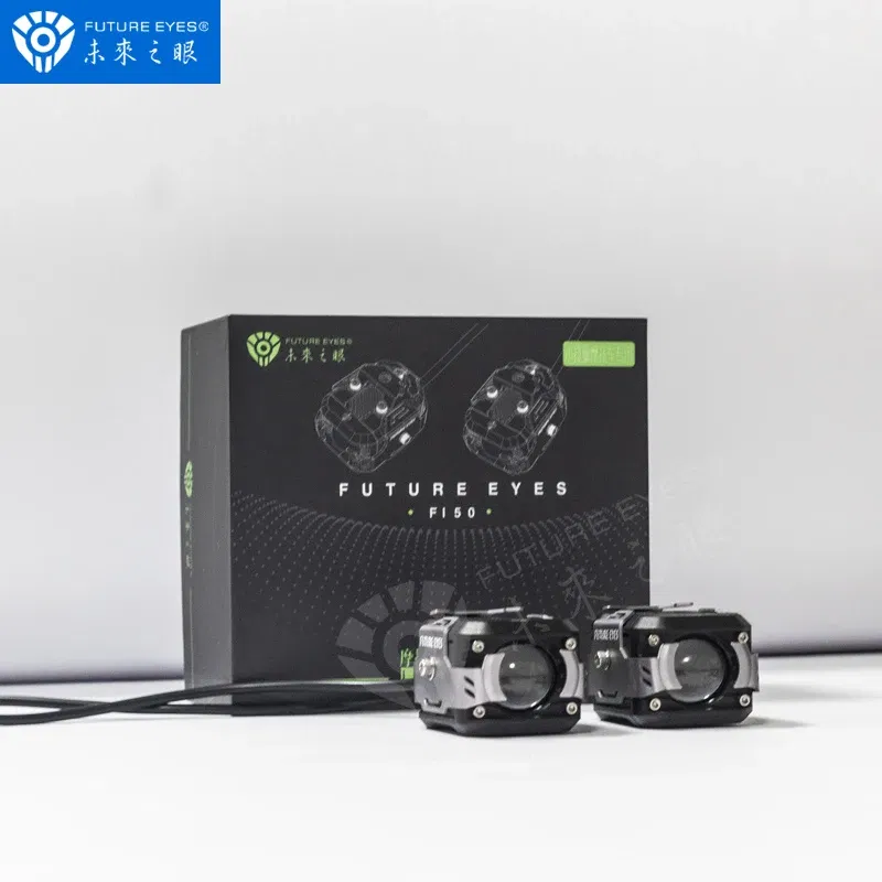 Color: Lavender, Ships From: CHINA - Future Eyes F150 Motorcycle Led Spotlight 6000 LM Electric Vehicle Auxiliary Road Far And Near Light Tangent Light Flashing Lens