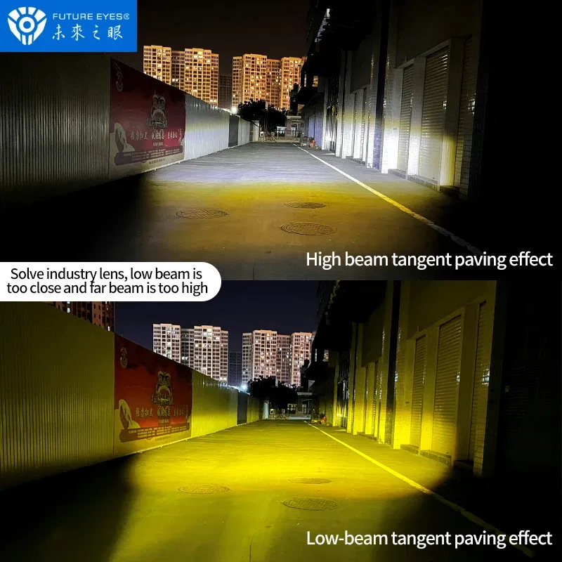 Color: Lavender, Ships From: CHINA - Future Eyes F150 Motorcycle Led Spotlight 6000 LM Electric Vehicle Auxiliary Road Far And Near Light Tangent Light Flashing Lens