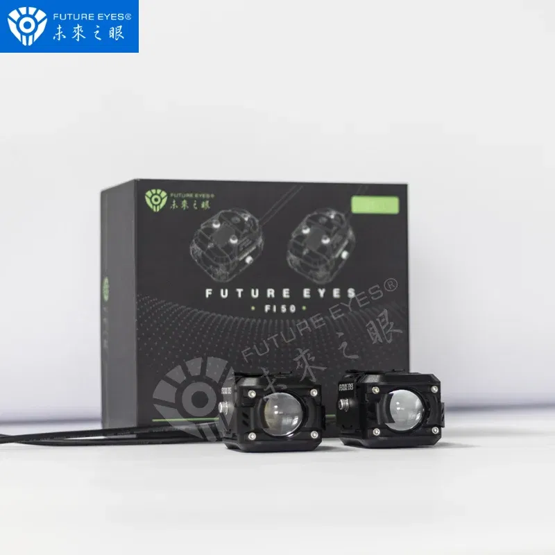 Color: Lavender, Ships From: CHINA - Future Eyes F150 Motorcycle Led Spotlight 6000 LM Electric Vehicle Auxiliary Road Far And Near Light Tangent Light Flashing Lens