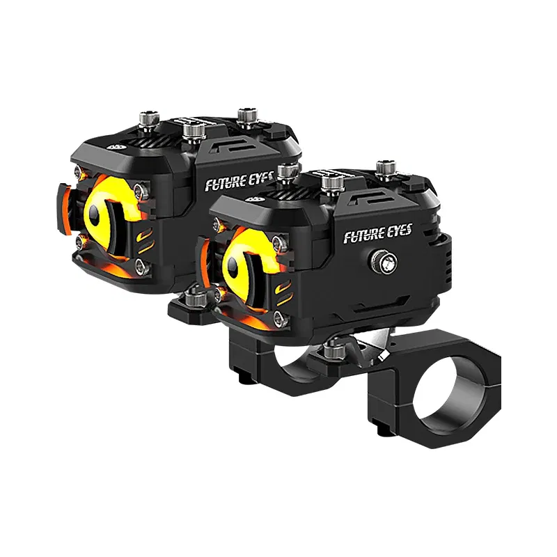 Color: Lavender, Ships From: CHINA - Future Eyes F150 Motorcycle Led Spotlight 6000 LM Electric Vehicle Auxiliary Road Far And Near Light Tangent Light Flashing Lens