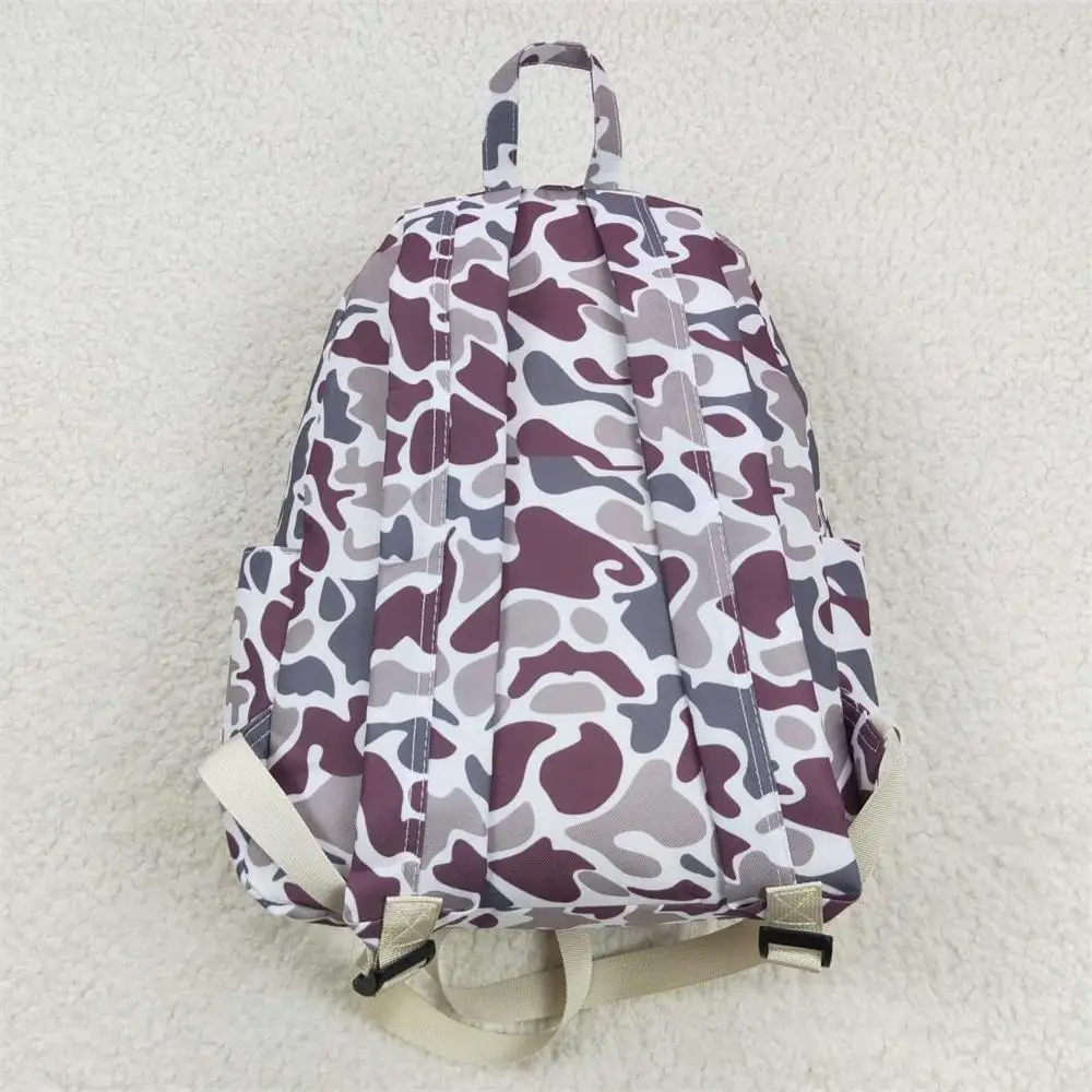 Color: PURPLE - Wholesale Baby Boy Boy Girl Backpack Camo Daypack Toddler Children Outdoor Portable Kids School Bag