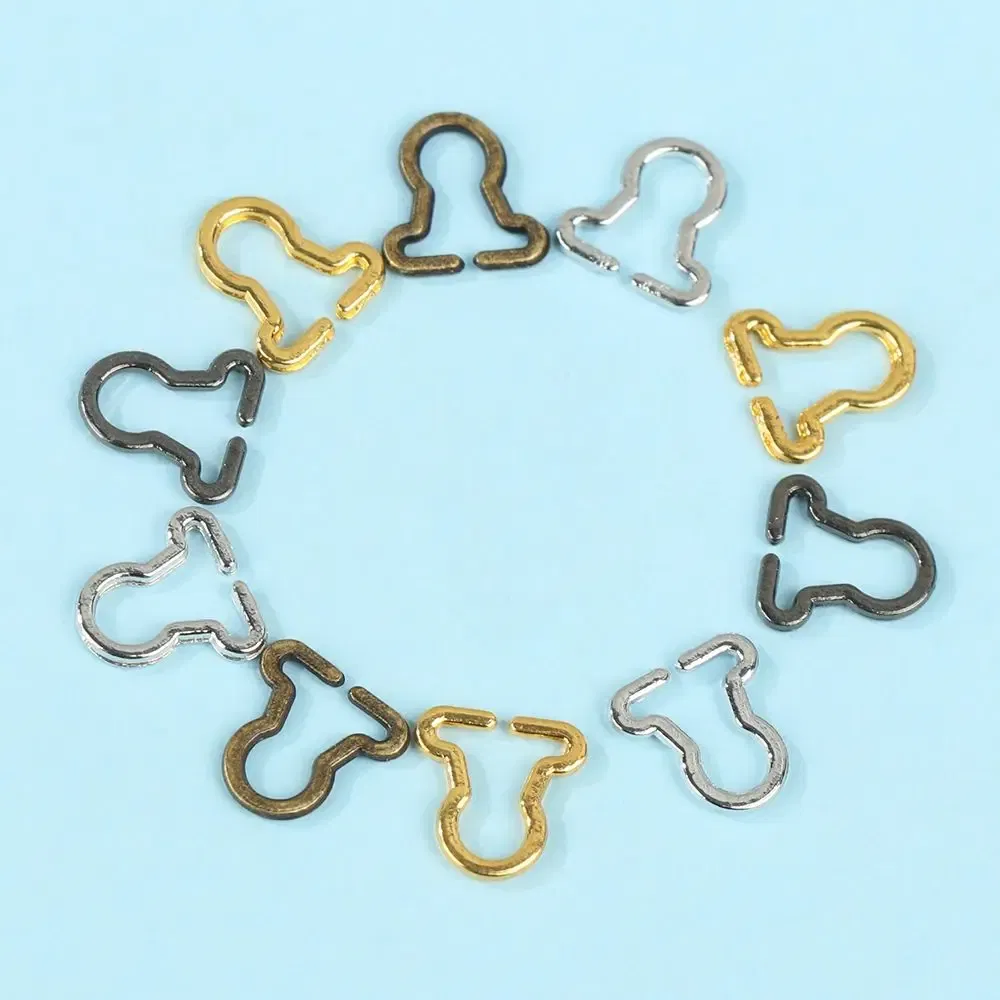 Color: WHITE - Hot Sale 20Pcs Mini Gourd Style Doll Belt Buttons Dolls Buckles Metal Buckle DIY Girls Toys Trousers Bags Sewing Accessories