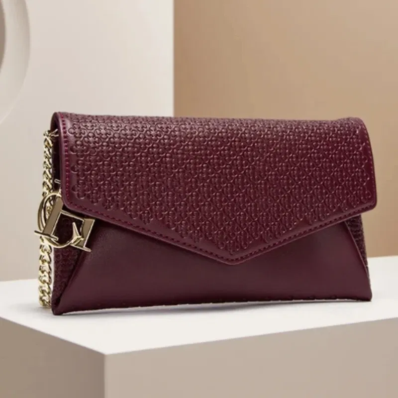 Color: Gold - Carolina Herrera Women's Travel Versatile Shoulder Bag Crossbody Bag Mobile Phone Lipstick Storage Bag with Chain Shoulder Bag