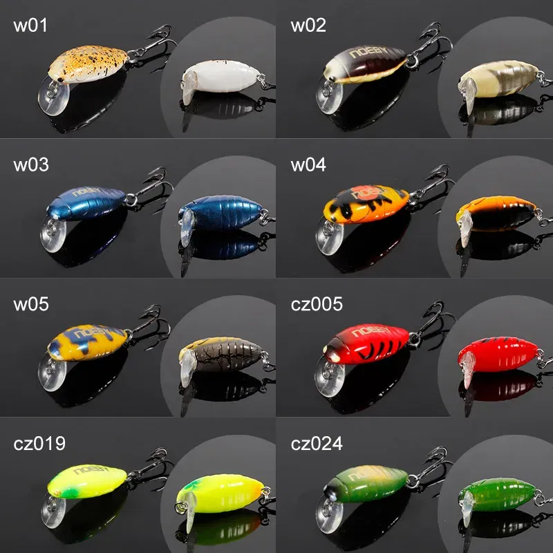 Color: Beige, Size: 80mm - Noeby Crankbaits 28mm 2g Mini Floating Minnow Fishing Lures Artificial Hard Baits Small Crank Wobblers for Trout Fishing Tackle