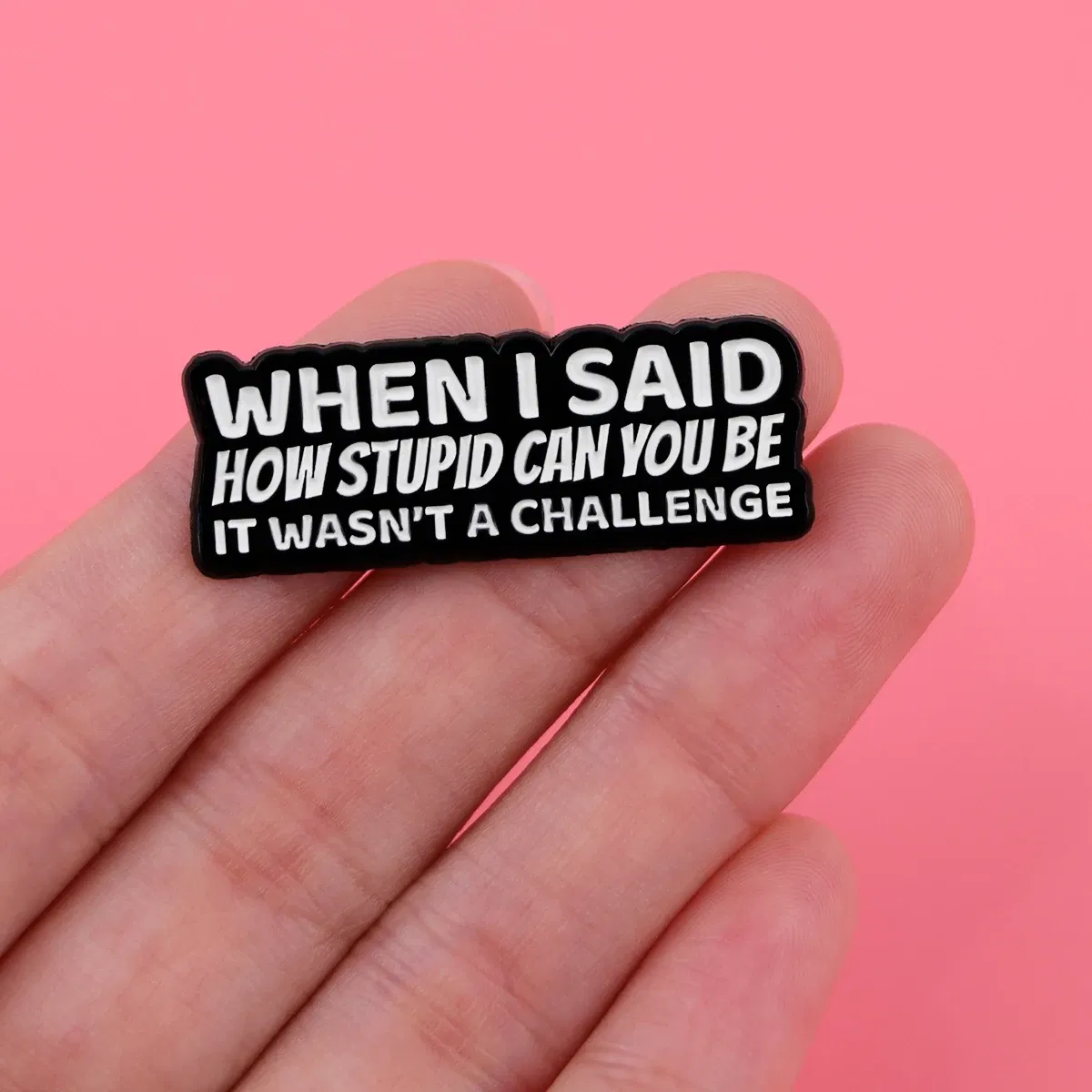 Metal color: Imitation Rhodium Plated - Aircraft Enamel Pin Funny Quotes Brooch Pines Lapel Pins Badge on Backpack Clothing Accessories Creative Jewelry Friends Gifts