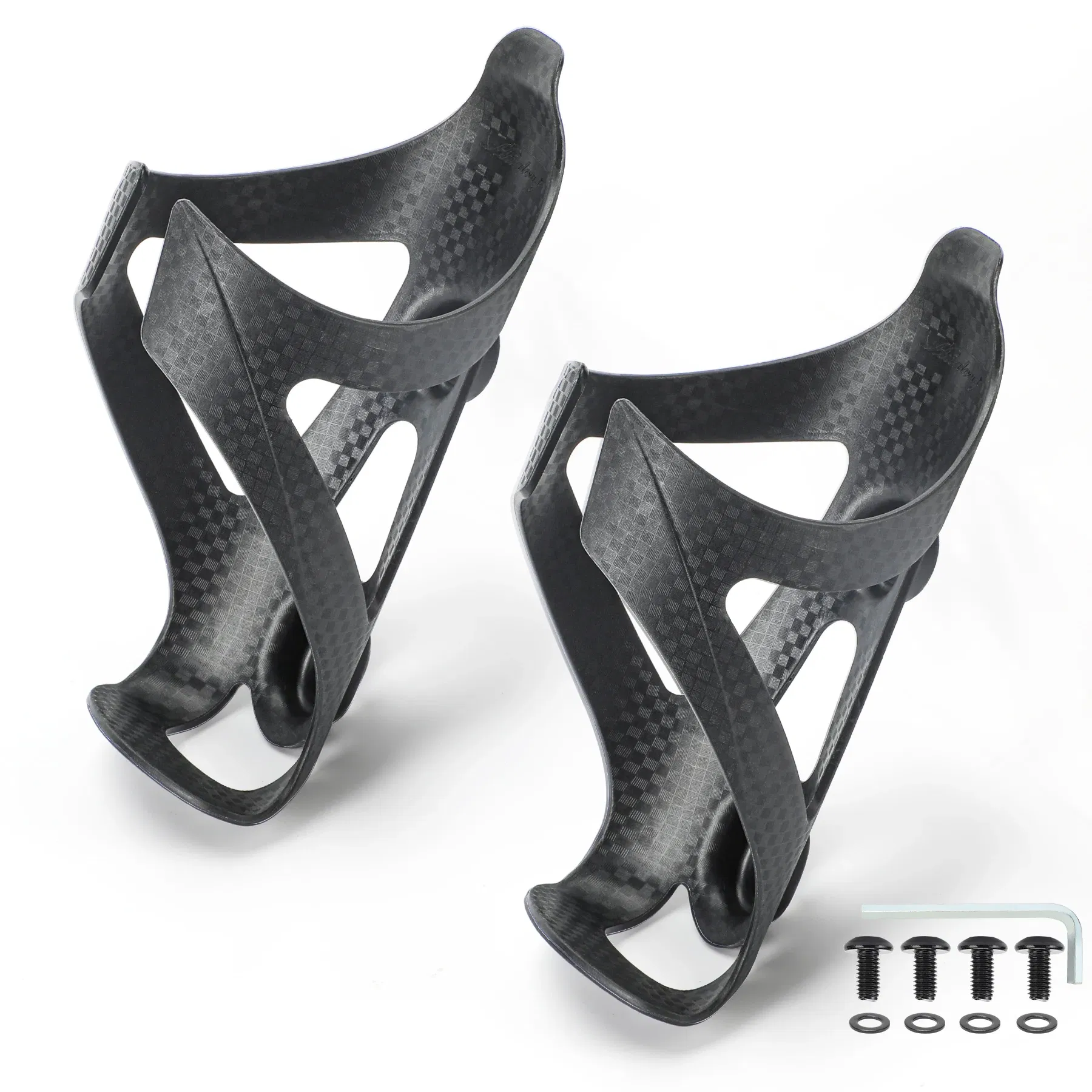 Color: WHITE - HUALONG Bike Water Bottle Holder Plastic Carbon Fiber Water Bottle Cage Road Bikes Mountain Bicycle Water Bottl Drink Cup Holder