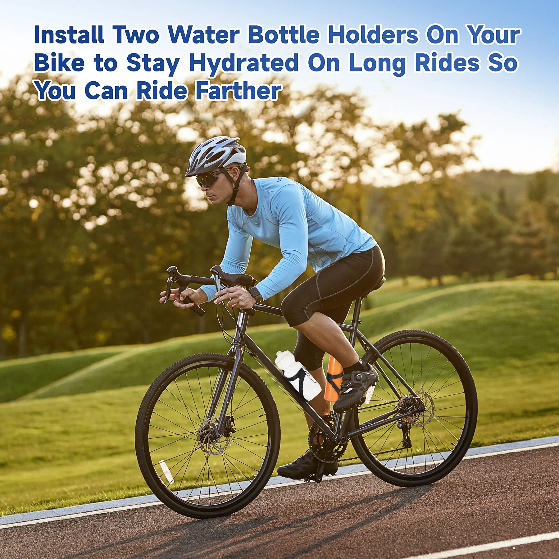 Color: WHITE - HUALONG Bike Water Bottle Holder Plastic Carbon Fiber Water Bottle Cage Road Bikes Mountain Bicycle Water Bottl Drink Cup Holder