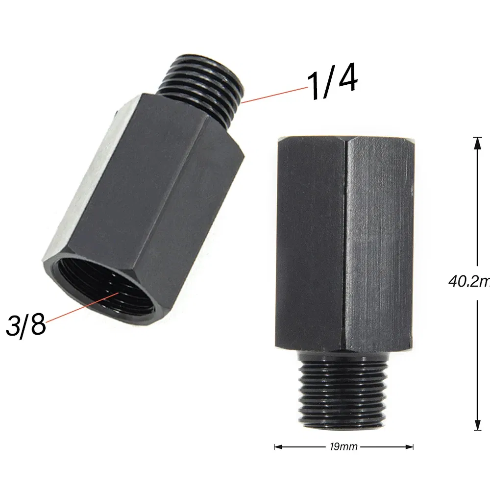 Color: black - Universal Aluminium Conversion Joint Female 3/8 NPT To Male 1/4 NPT Black Sliver