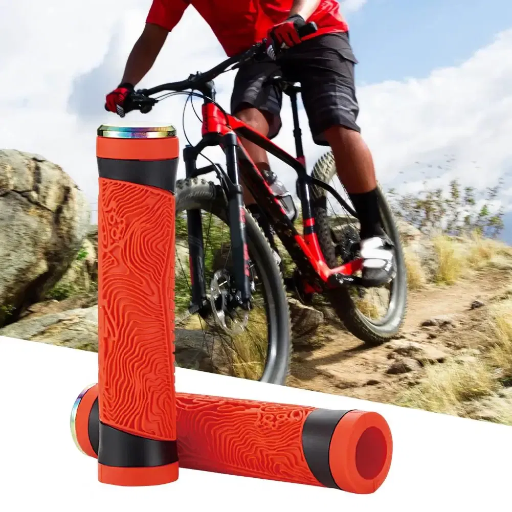 Color: WHITE, Ships From: CHINA - 1 Pair Durable Ergonomic Design Anti-deformation Bicycle Handlebar Grips Good Flexibility Bike Handle Grips Stoppers