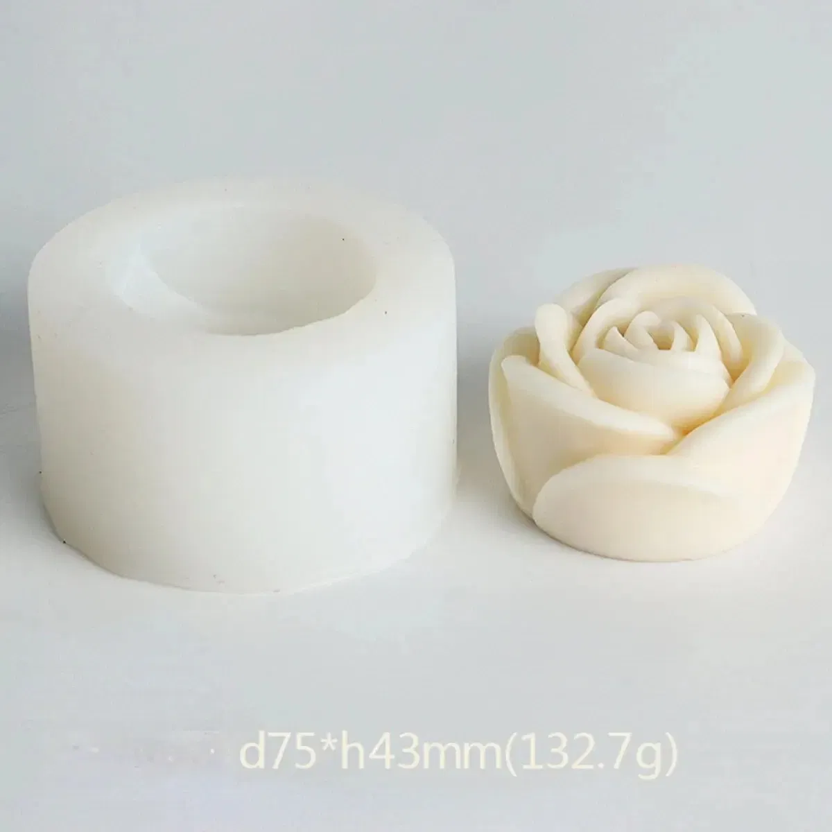 Color: Dark Khaki - Lotus Flower Silicone Candle Mold Sunflower Peony Multi Style Soap Resin Crystal Mould Heart Rose Chocolate Ice Making Set Gifts