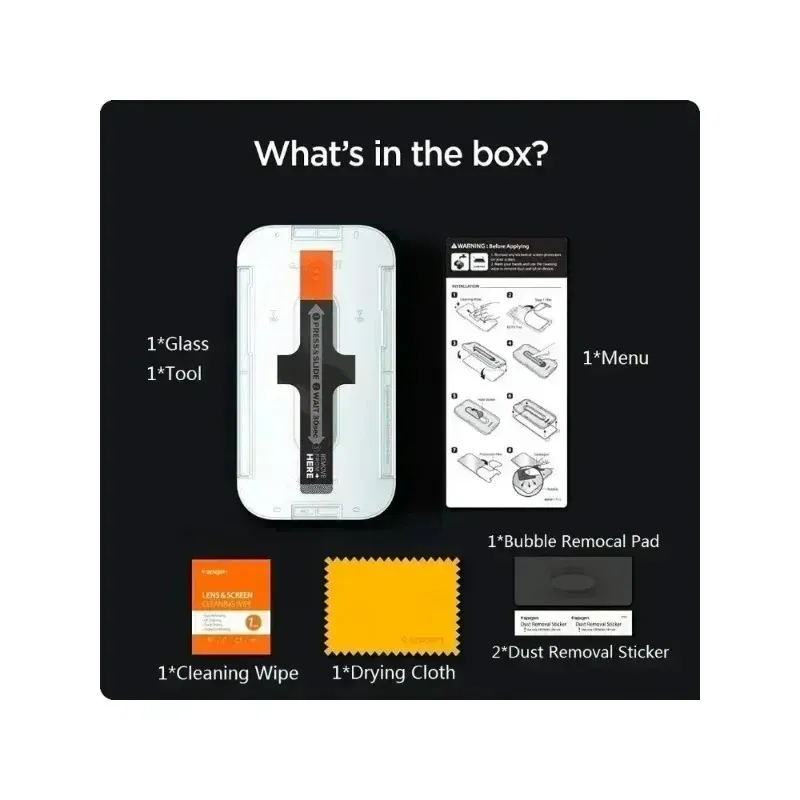 Color: Dark Green - BX -Sp-gen tempered glass ForIPhone 15 Pro Max/15/16 Pro Max s24 ultra GLAS.tR EZ Fit Auto Tray HD for iPhone Screen Protector