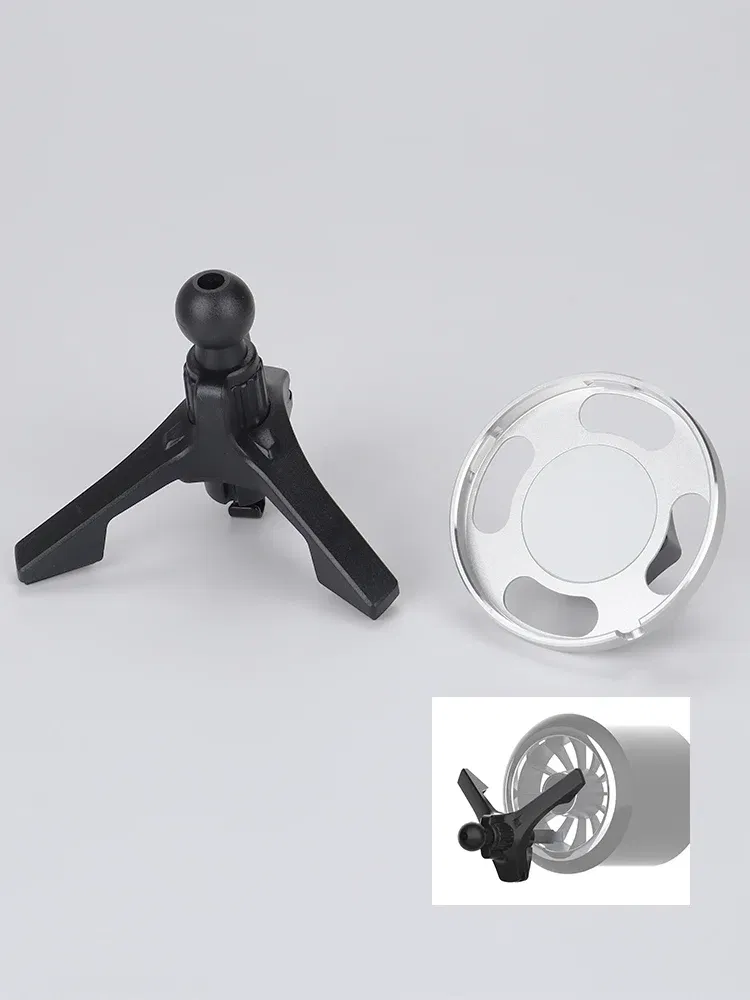 Color: PURPLE - Suitable For Apple MagSagfe Charger 15W 25W Car Navigation Base Wireless Charger Phone Holder Car Air Outlet Holder