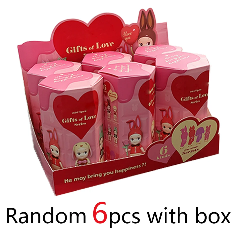 Color: GRAY - Caja de mu?±eca bonita, regalo de la serie Love, figuras de animales de Anime, adornos, mu?±ecas, adorno de coche de escrito