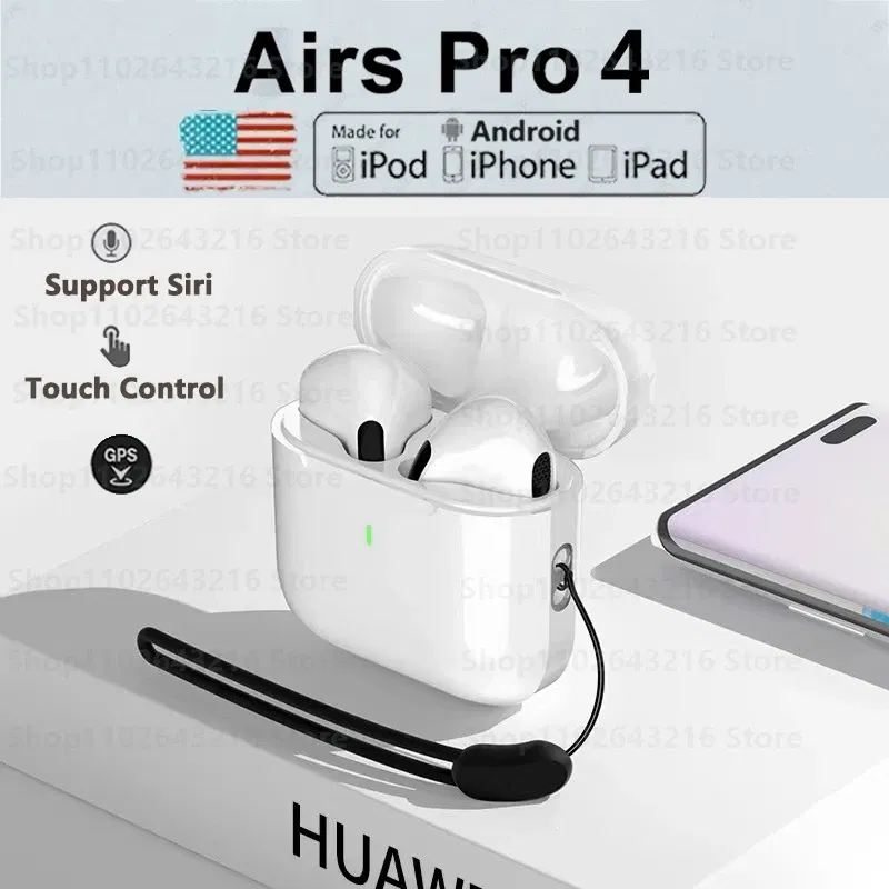 Color: WHITE - Original Air pro bluetooth earphones Bluetooth 5.3 auriculares Earbuds Gaming Headset For iPhone Apple Xiaomi Android phone