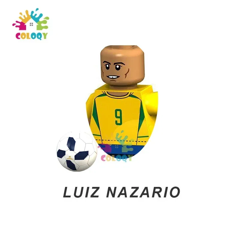 Color: tan, Ships From: CHINA - Kids Toys Football Stars Building Blocks Sport Player Bailey Messi Ronaldo Mini Action Figures Toys For Kids Christmas Gifts