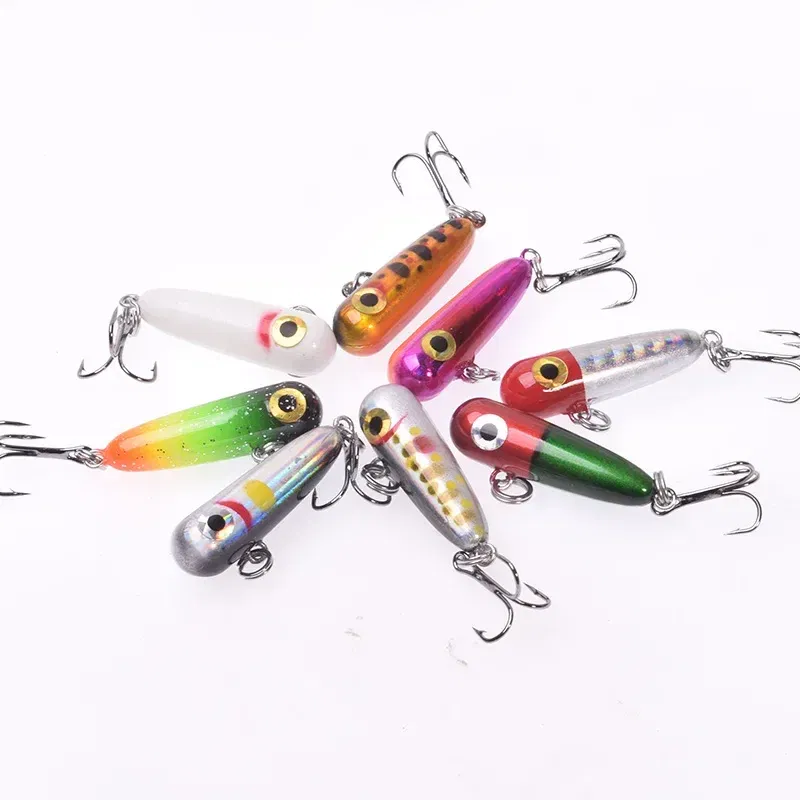 Color: Blue - 1 Pc Sinking Pencil Fishing Lure 3cm 2.8g Miniature Jigs Wobblers Plastic Artificial Hard Bait for Bass Trout Fishing Tackle