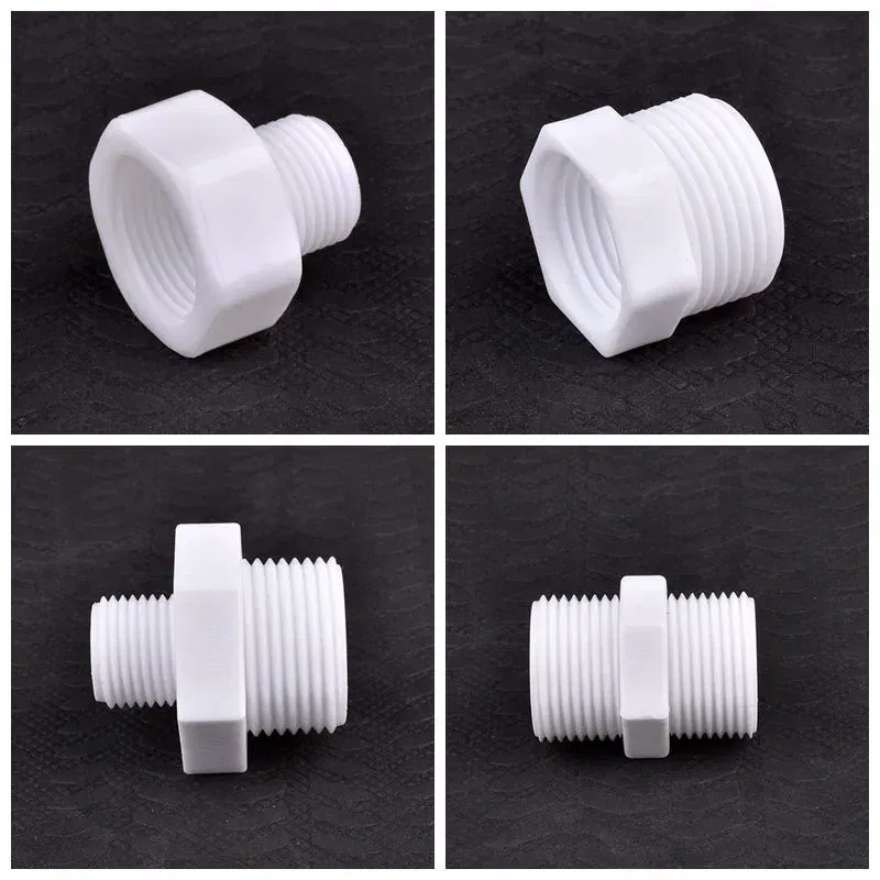 Color: Silver, Diameter: 1'' - 1~20pcs 1/2" 3/4" 1" Male/Female Thread Bushing Connector Equal/Reducer Nipple Joint Aquarium? Tank Garden Water Pipe Connector