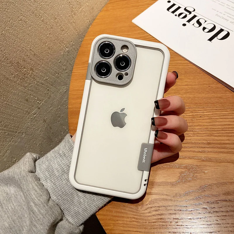 Color: black,  Material: PU - Better Heat Dissipation Dual Color Bumper Border Soft Phone Case For iPhone 17 16 15 14 13 12 11 Pro Max 7 8 Plus XS XR