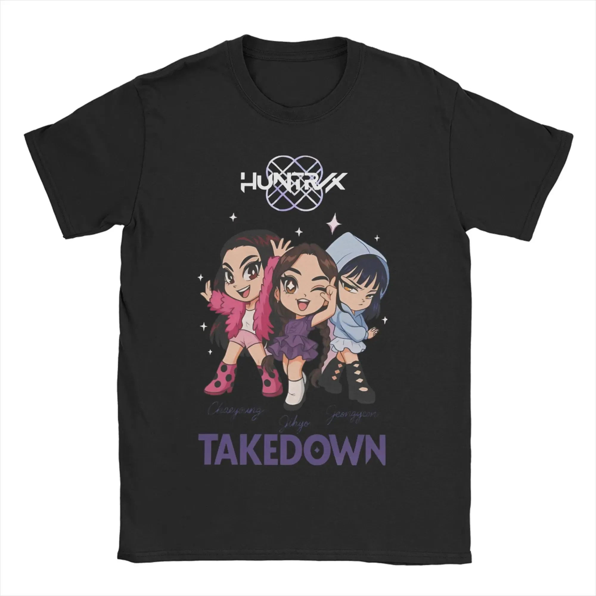 Color: Dark Grey, Size: 5XL - Derpy Tiger Cat T Shirt Men Women's Cotton Unique T-Shirt Round Collar Huntrix Kpop Demon Hunters Tees Short Sleeve 4XL 5XL 6XL