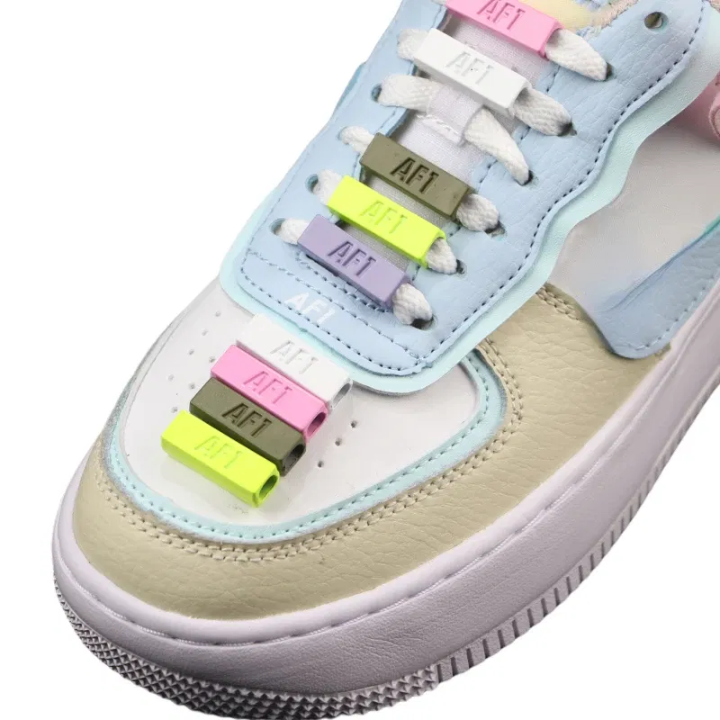 Color: Blue, Ships From: CHINA - 2pcs/pair Shoelace Buckle Metal Shoelaces AF1 Shoelaces Buckle Accessories Metal Lace Lock DIY Sneaker Kits Metal Lace Buckle