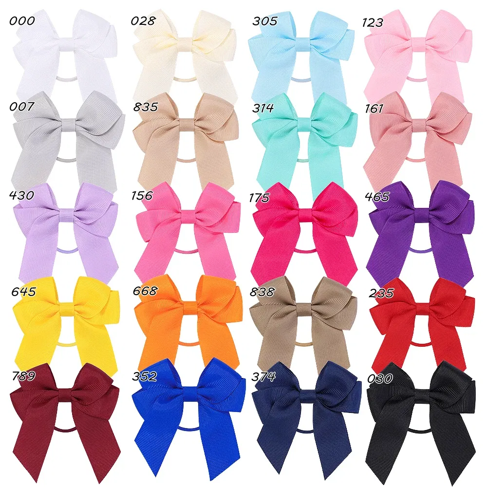 Sweet Hair Ribbon Hair Band for Girls Toddler Cheer Bow Head Rope Kids Headwear Double Ponytail Support Hair Accessories