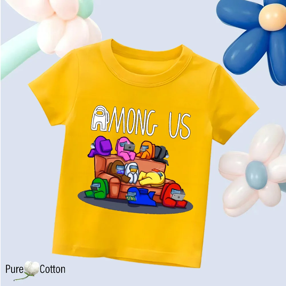 Color: Orange, Kid Size: 7 - Summer trend wear with many anime patterns sunscreen printing close to the skin cool 4-12 years old children delicate line unifo