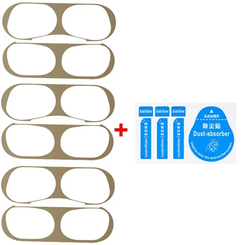 Color: Dark Grey - Metal Dustproof Sticker for Apple Airpods Pro Headphone Covers for Airpods Pro 2 Headphones Charging Case Protective Accessories