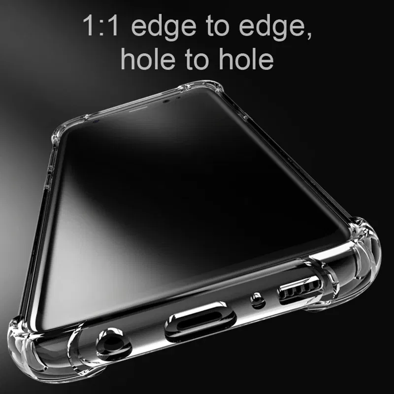 Material: PE - Clear Case For Samsung Galaxy S20 S21 FE S22 S10 S9 S8 Plus S10E Note 8 9 10 20 Plus ShockProof Transparent Soft Cover Case
